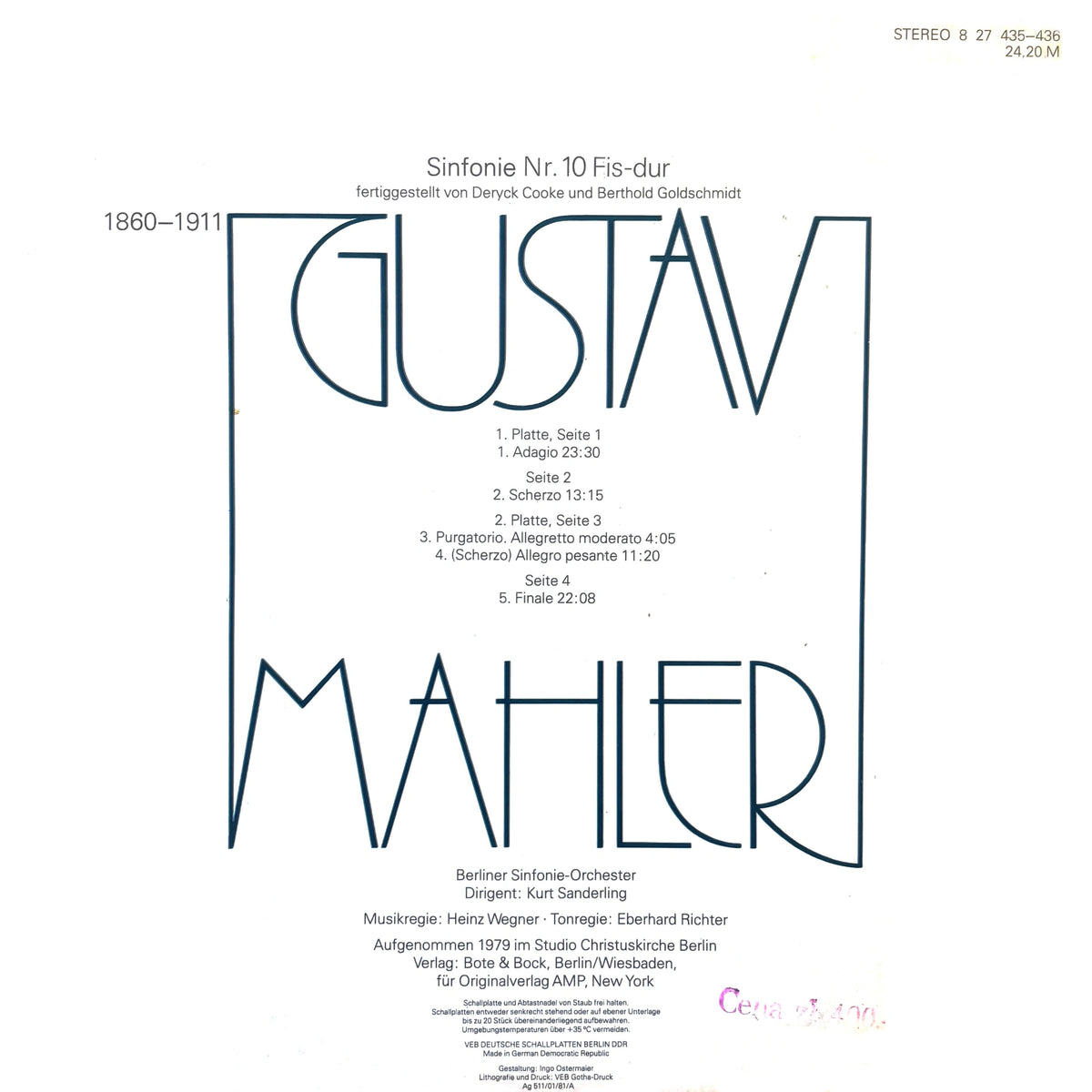 Gustav Mahler - Sinfonie Nr. 10