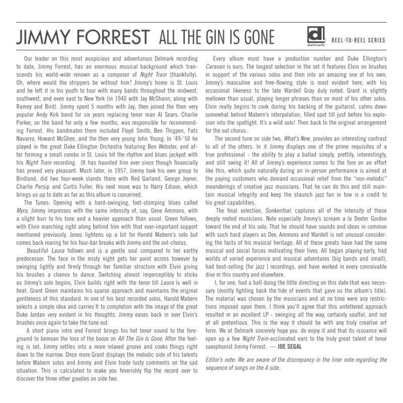 Jimmy Forrest - All The Gin Is Gone