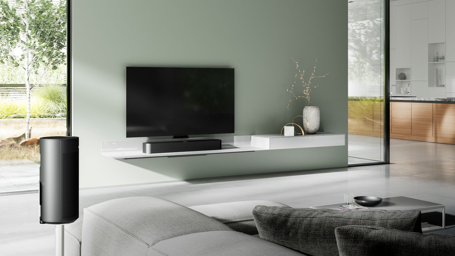 Revox-STUDIOART-Audiobar-Soundbar-S100-5-1_System-Heimkino-Spectral-A100_Lautsprecher-schwarz