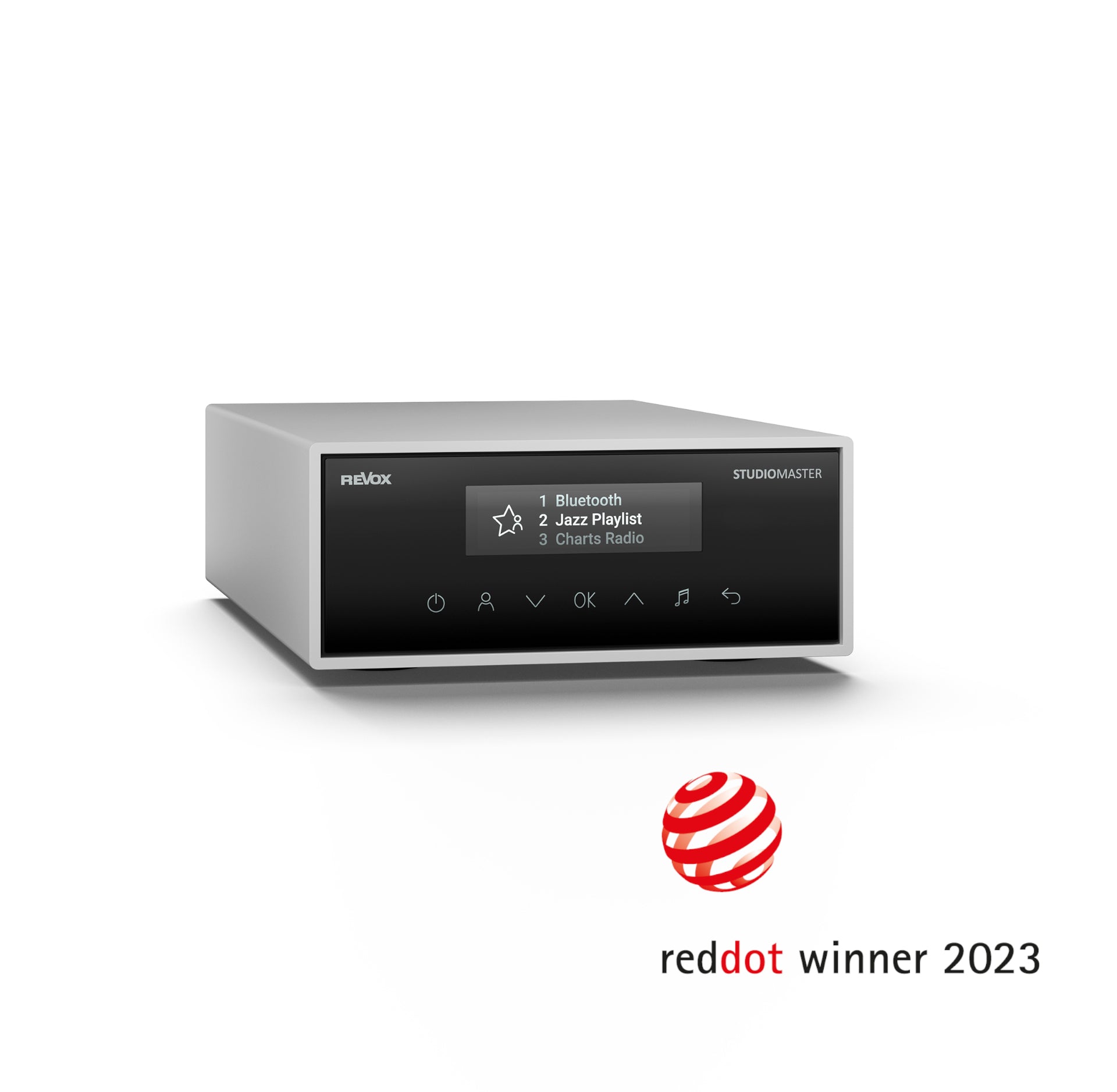Revox_STUDIOMASTER_M500_SilverAngle_Reddot