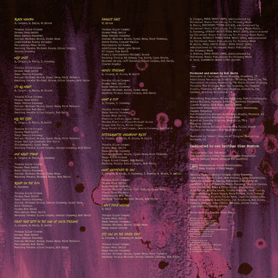 The Revenge Of Alice Cooper Track List