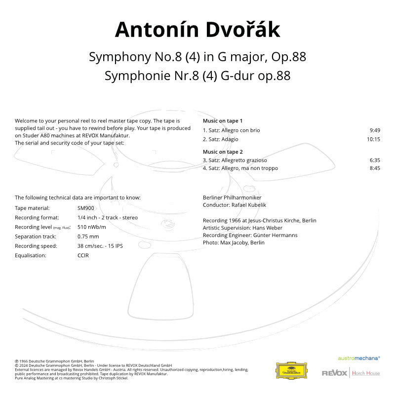 Antonín Dvořák - Symphonie Nr. 8 – Revox