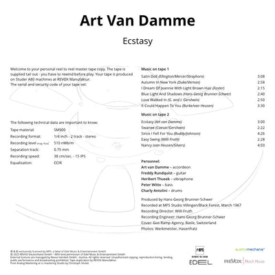 Art Van Damme Ecstasy Credits