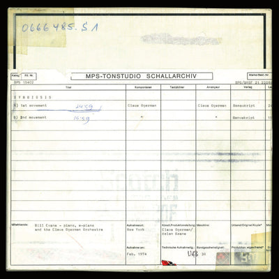 Bill Evans Claus Ogerman Symbiosis Original Master Tape