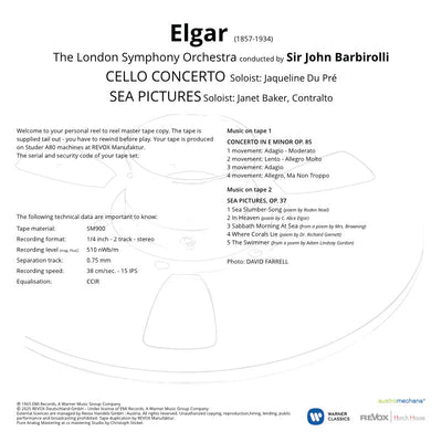 Edward Elgar Cello Concerto and Sea Pictures Credits