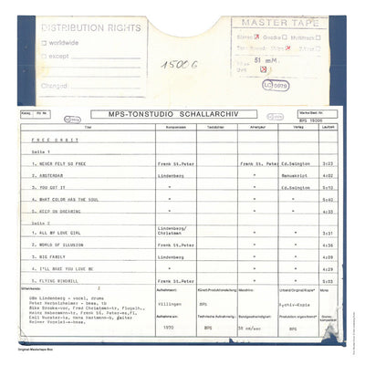 Free Orbit featuring Udo Lindenberg Original Master Tape