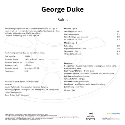 George Duke Solus Credits