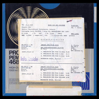 Friedrich Gulda Bach The Well-Tempered Clavier Original Master Tape 6