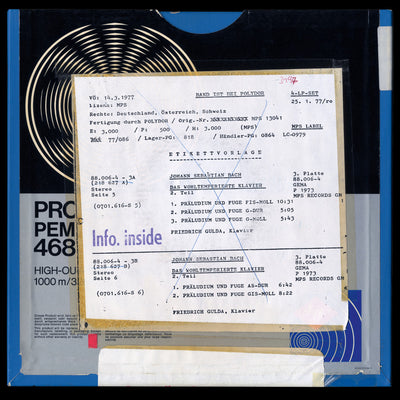 Friedrich Gulda Bach The Well-Tempered Clavier Original Master Tape 8