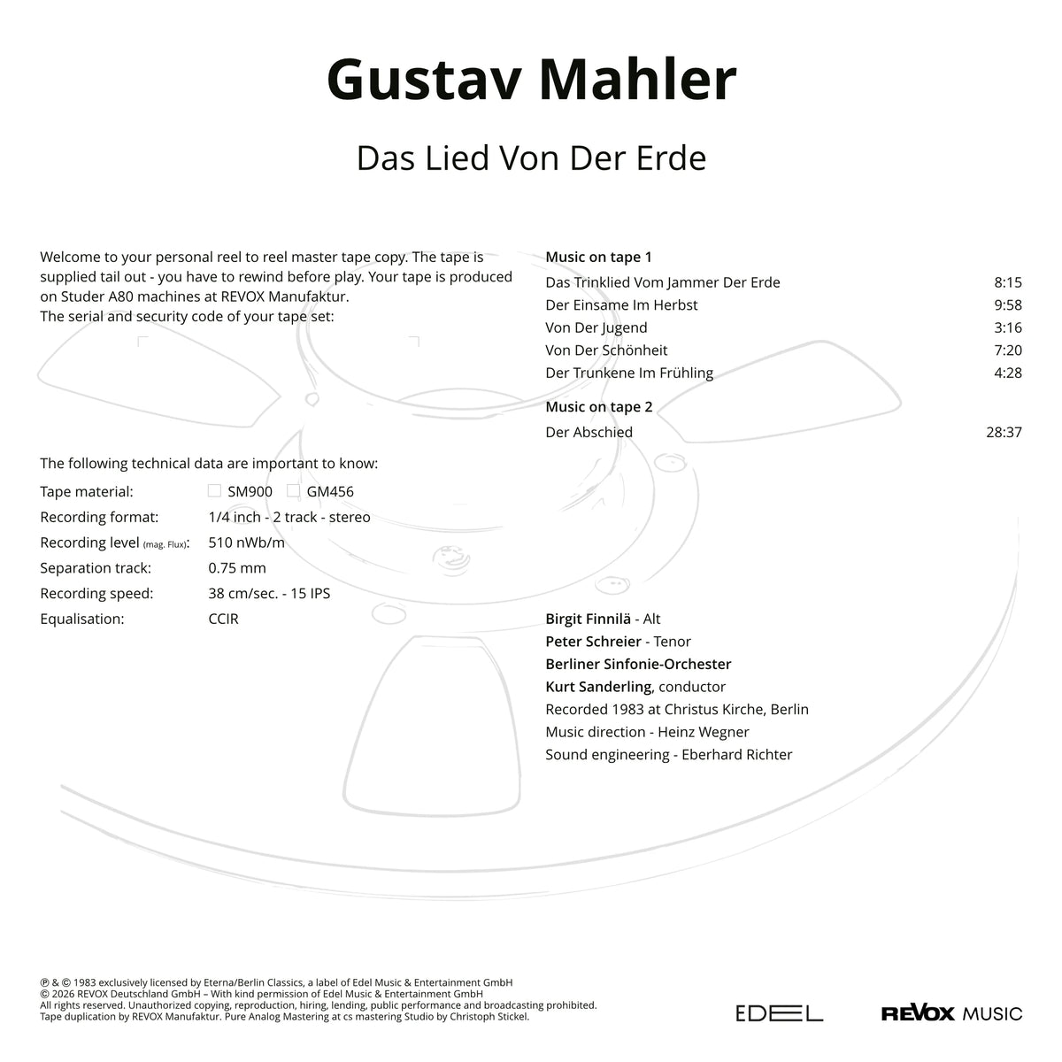 Gustav Mahler - Das Lied von der Erde