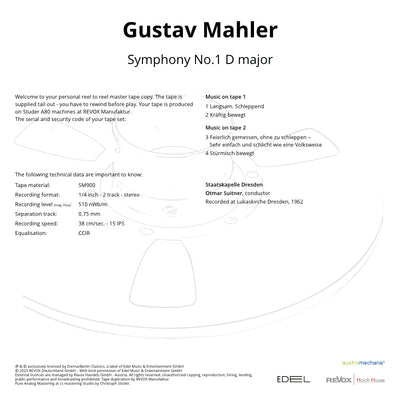 Gustav Mahler Symphony No. 1 Credits