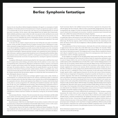 Hector Berlioz Symphonie Fantastique Inlay