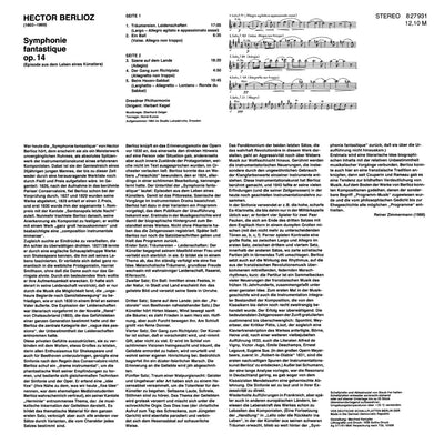 Hector Berlioz Symphonie Fantastique Cover Backside