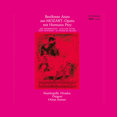 Famous Arias from Mozart Operas with Hermann Prey Cover