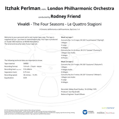 Itzhak Perlman Vivaldi Four Seasons Credits