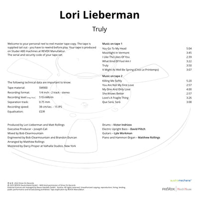 Lori Lieberman Truly Credits