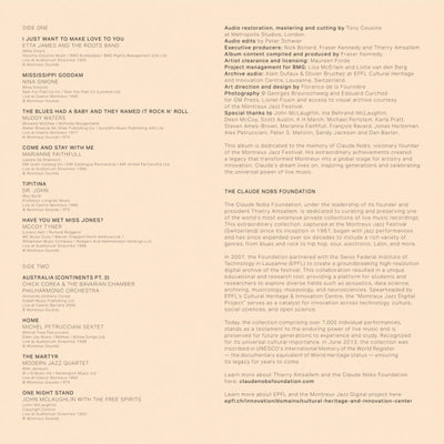 The Montreux Years Moments Vol. 1 Inlay 2