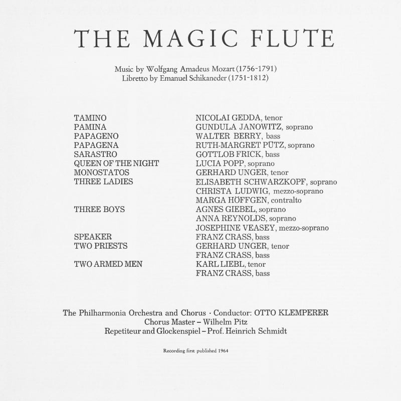 Mozart Die Zauberflöte Inlay 3