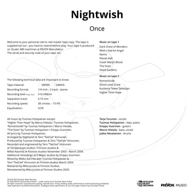 Nightwish - Once (Tonband)