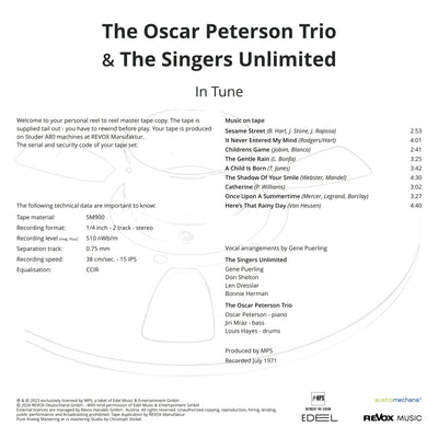 Oscar Peterson & The Singers Unlimited - Intune