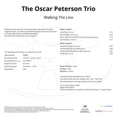 Oscar Peterson Walking The Line Credits