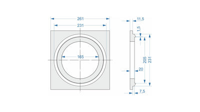 Trimless Mounting Kit - I52 Speaker