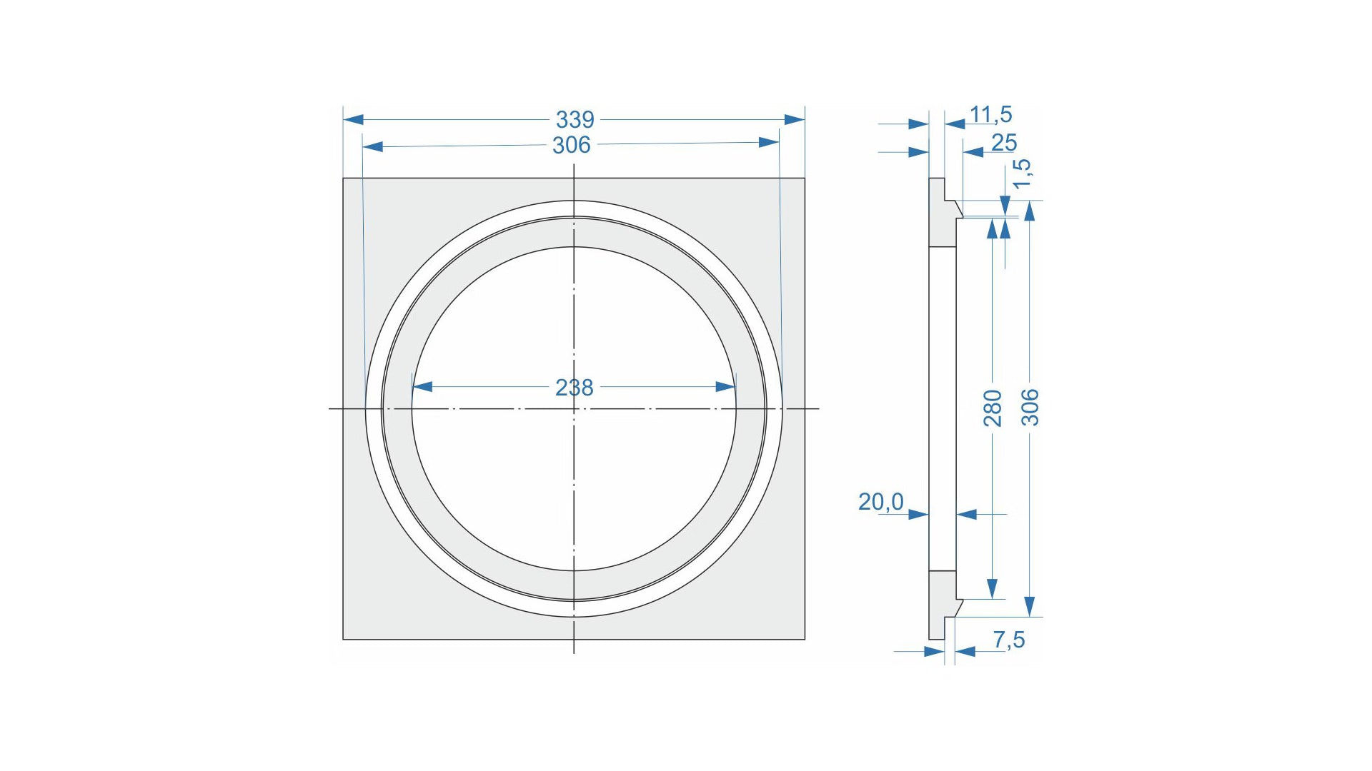 Trimless Mounting Kit - I82 Speaker