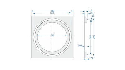 Trimless Mounting Kit - I82 Speaker