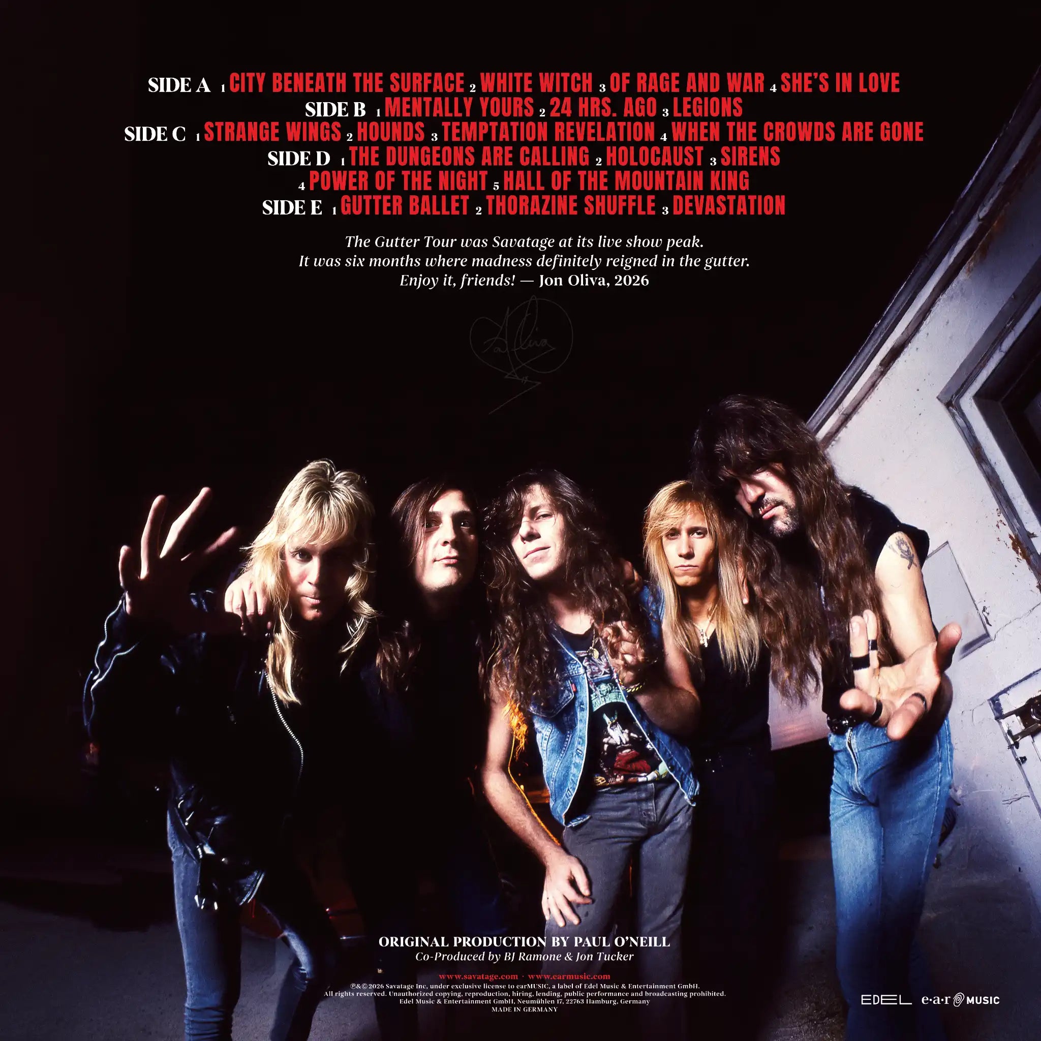 Savatage - Madness Reigns From The Gutter 1990 (Cassette)
