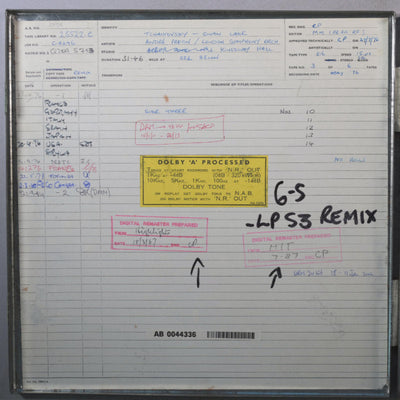 Tchaikovsky Swan Lake Original Master Tape 3