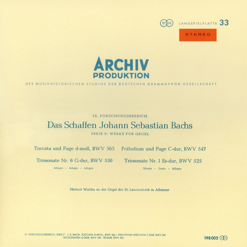 Johann Sebastian Bach - Helmut Walcha - Organ Works