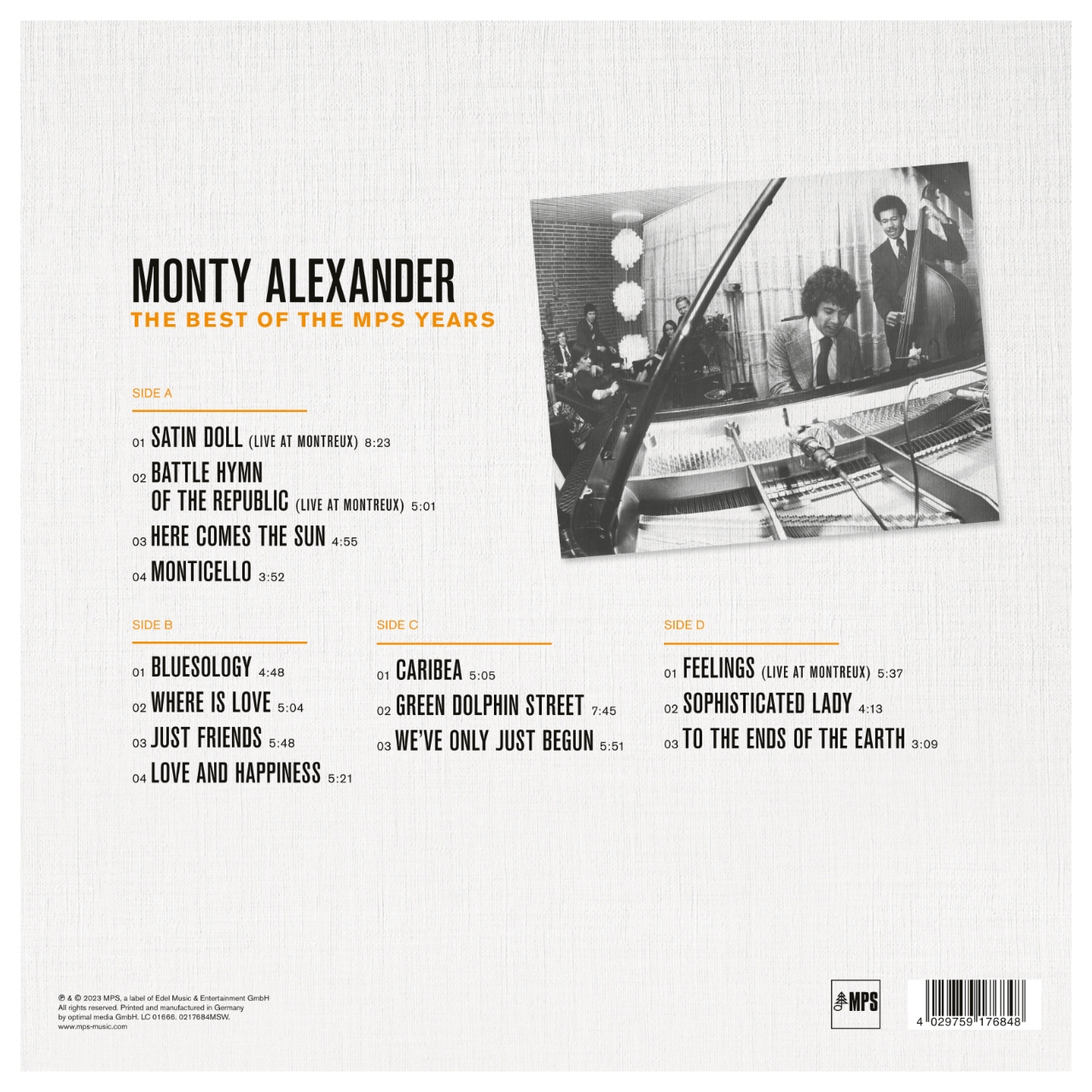 独2LP Monty Alexander The Best Of The MPS Years 0217684MSW MPS Records /00520 Monty Alexander - The Best of MPS Years | Revox - experience